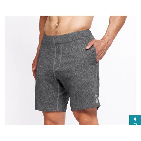 YOGA CROW Men's Swerve Yoga Training Shorts Black Medium - Picture 9 of 11